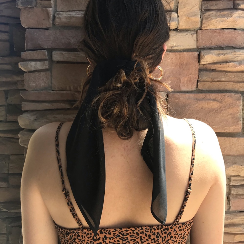 Black Hair Scarf